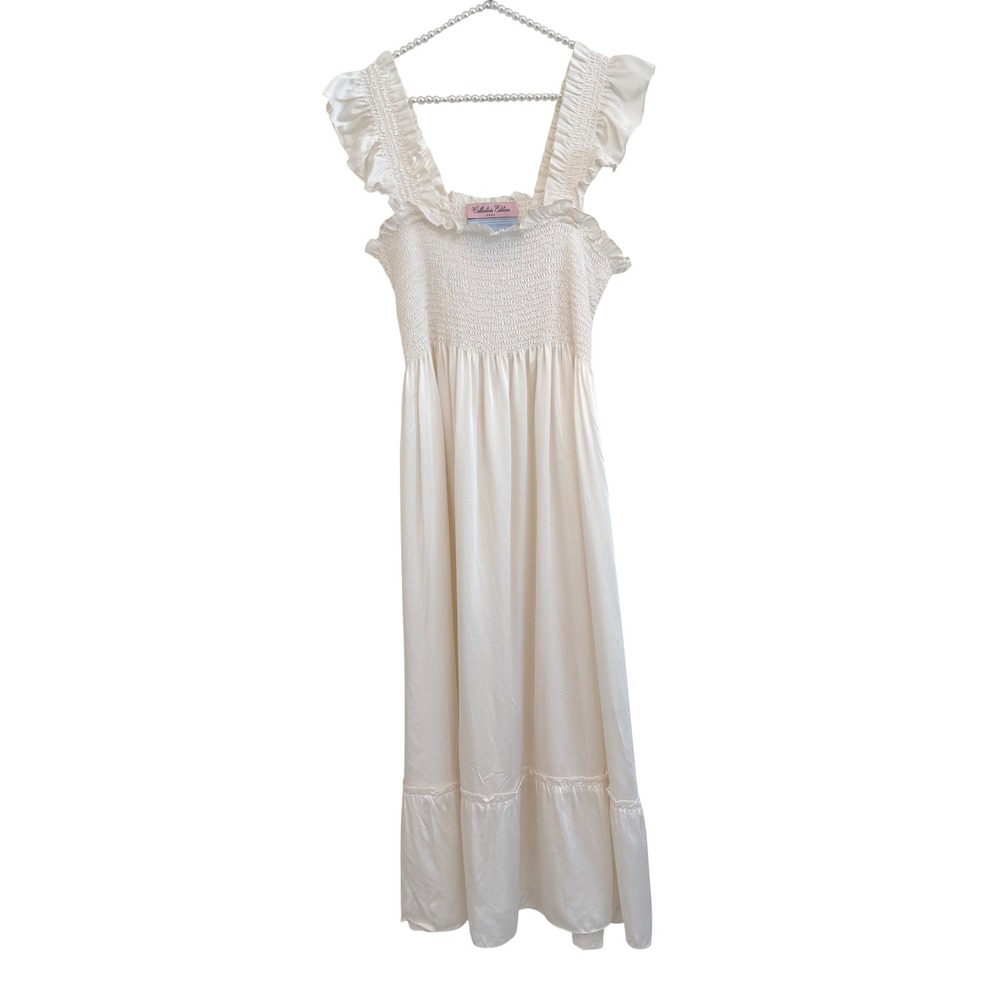 Hill House Home 2022 Collector's Edition 100% Silk Ellie Nap Dress Ivory L